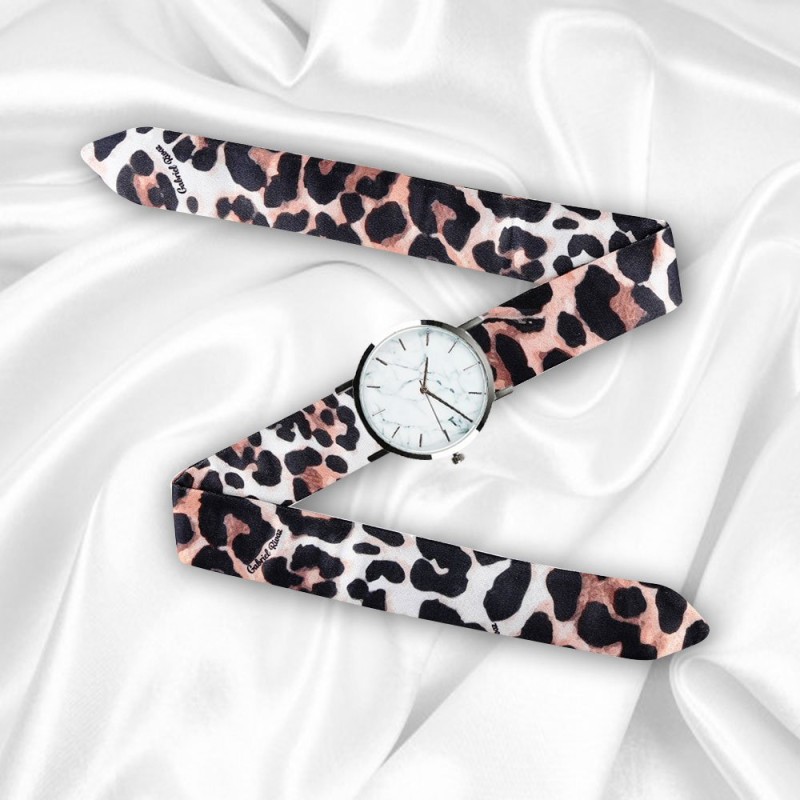 montre bracelet leopard femme