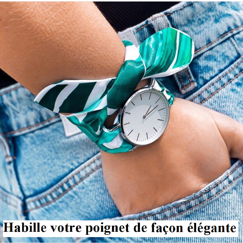 Bracelet montre foulard